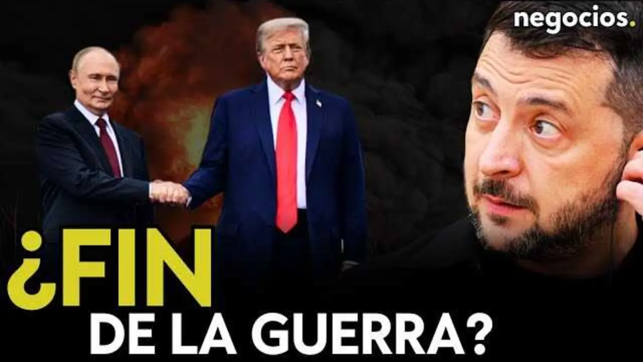 Captura de pantalla del vídeo en Negocios TV sobre el plan de paz en Ucrania con Trump y Putin<br>                        <br>                        <br>                        <br>                      