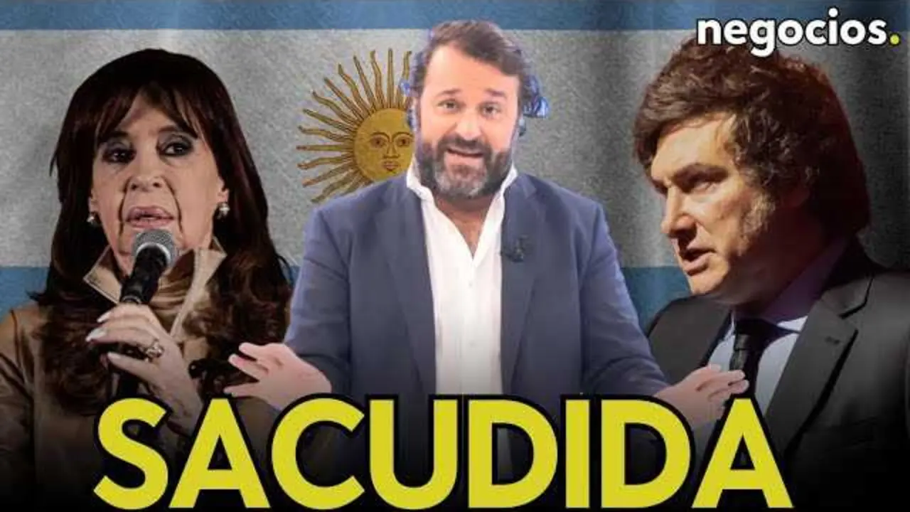 Imagen capturada del vídeo oficial de Negocios TV con enfoque en la campaña electoral argentina y los principales protagonistas políticos<br>                        <br>                        <br>                        <br>                      