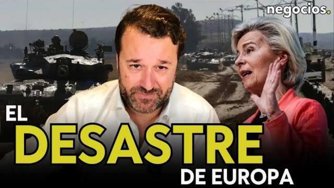 Portada del vídeo que ilustra las tensiones de Europa en defensa y recursos estratégicos, con una imagen de alta resolución en tonos oscuros sobre el continente europeo.<br>                        <br>                        <br>                        <br>                      