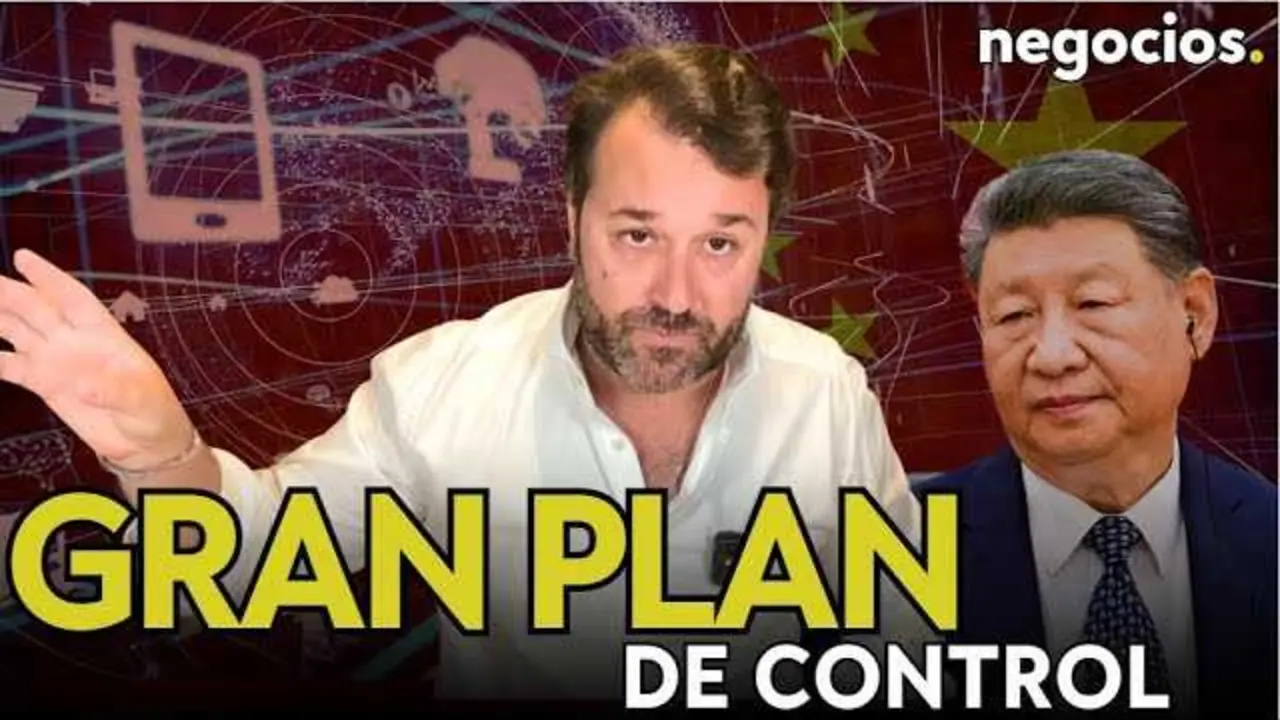 Portada del vídeo sobre la censura digital y control de la información impulsado por China en Negocios TV.<br>                        <br>                        <br>                        <br>                      