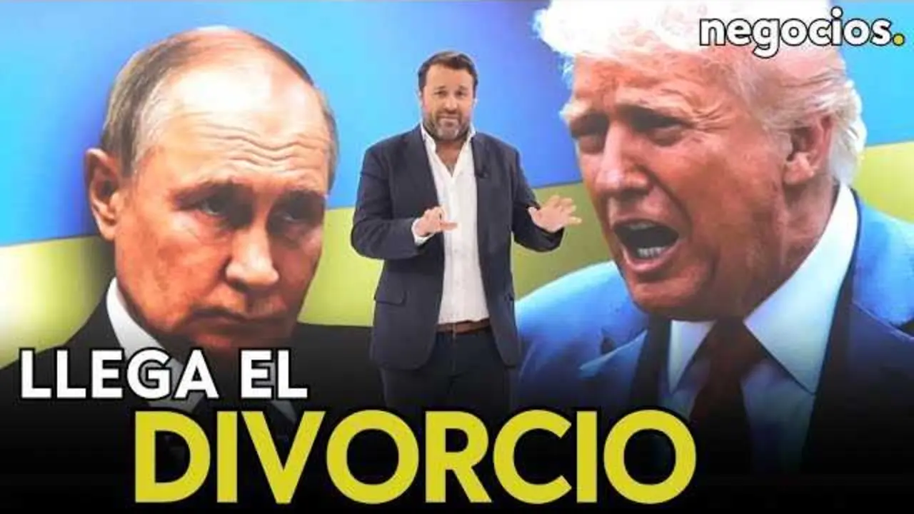 Imagen del video donde se representa la tensión geopolítica entre Rusia, Estados Unidos y el control digital de China<br>                        <br>                        <br>                        <br>                      