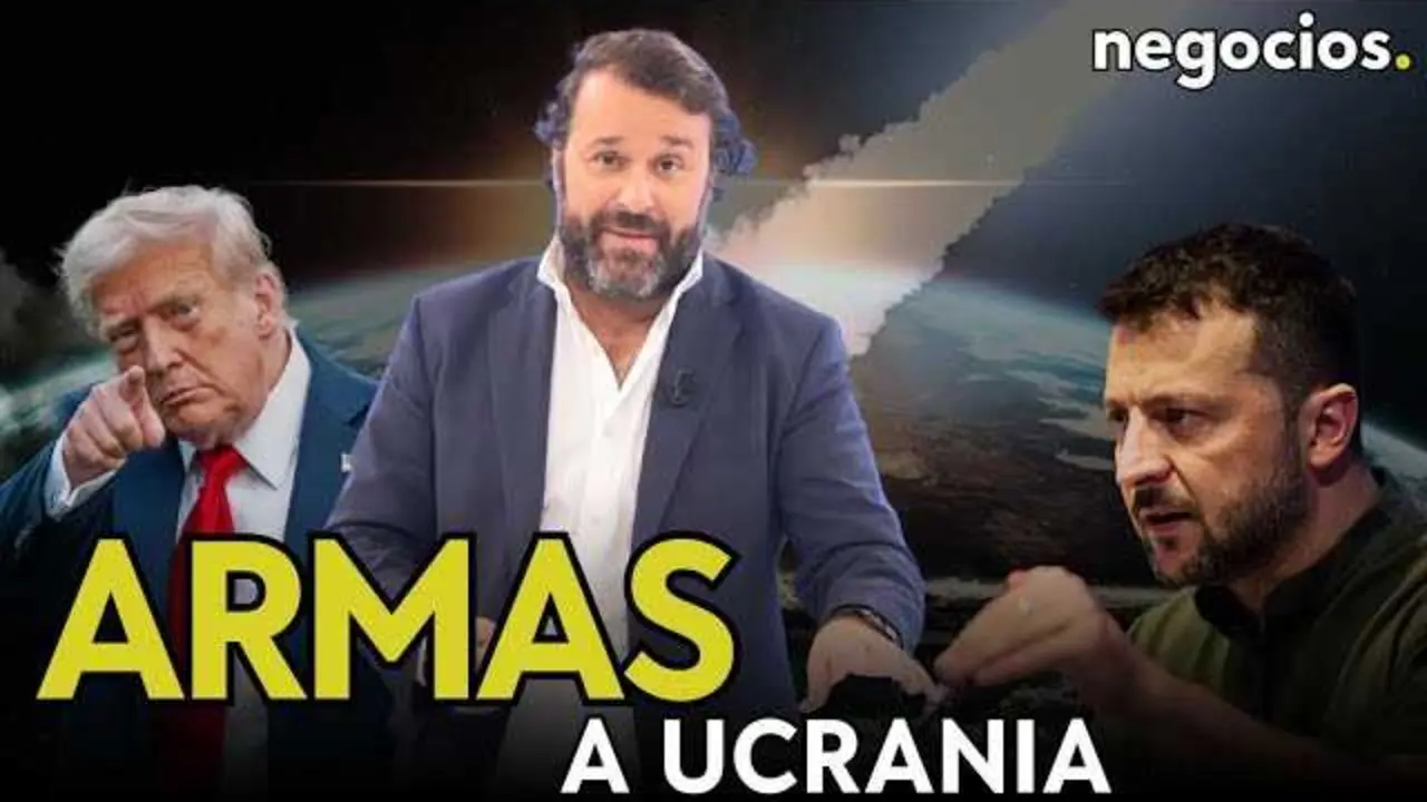 Miniatura del vídeo de Negocios TV donde se analiza el mensaje de Trump sobre el armamento a Ucrania.<br>                        <br>                        <br>                        <br>                      