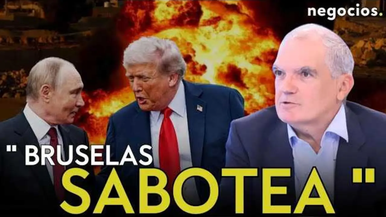 Adrián Zelaia, presidente de Ekai Group, durante su entrevista en Negocios TV, cuestionando la política europea en el conflicto de Ucrania.<br>                        <br>                        <br>                        <br>                      