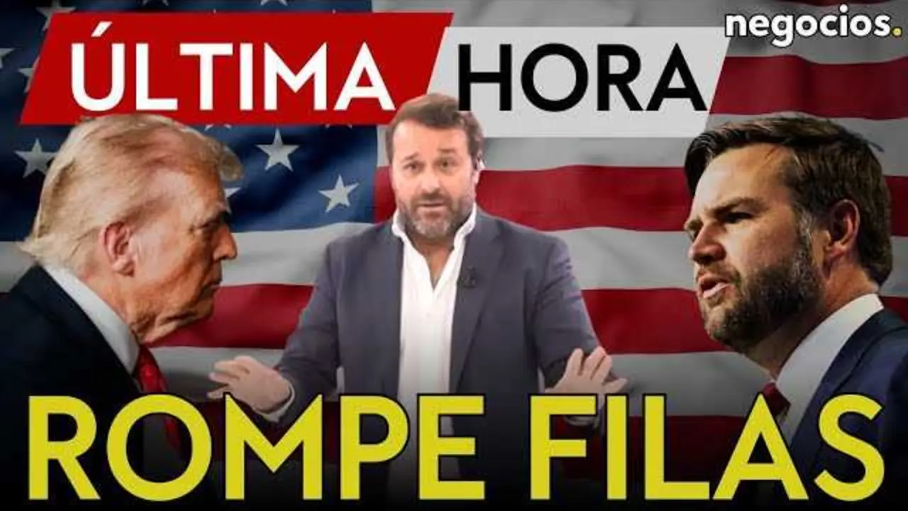 Donald Trump en un mitin político, rechazando rumores sobre su posible candidatura a la vicepresidencia en 2028.<br>                        <br>                        <br>                        <br>                      