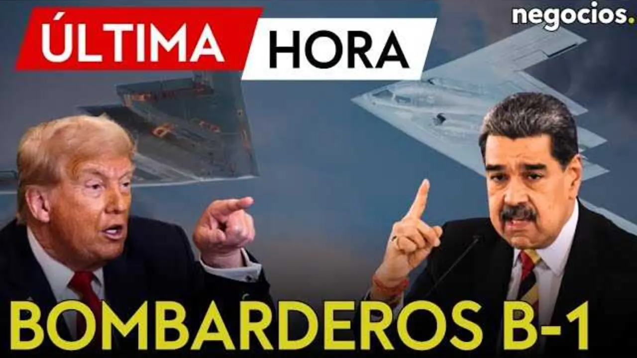 Imagen del sobrevuelo de bombarderos B-1B en el espacio aéreo cerca de la costa venezolana captada en alta definición<br>                        <br>                        <br>                        <br>                      