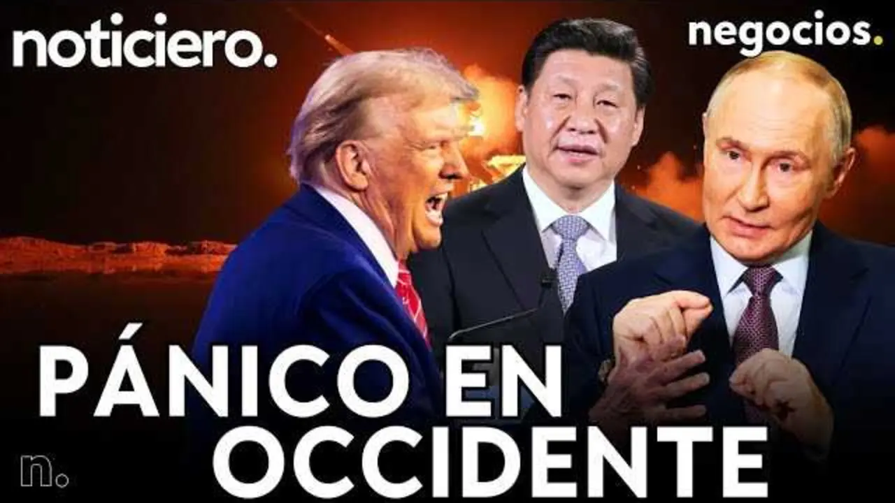 Captura de pantalla del vídeo de Negocios TV que muestra el misil Burevestnik, destacado por su relevancia en la reciente alerta global.<br>                        <br>                        <br>                        <br>                      