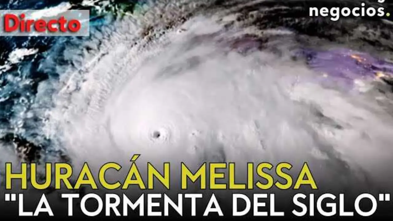 Imagen satelital que muestra la magnitud y estructura del huracán Melissa acercándose al Caribe.<br>                        <br>                        <br>                        <br>                      