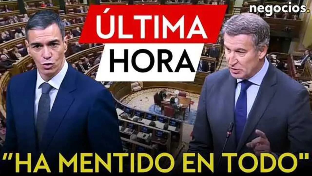 Alberto Núñez Feijóo durante su intervención en el Congreso de los Diputados.<br>                        <br>                        <br>                        <br>                      