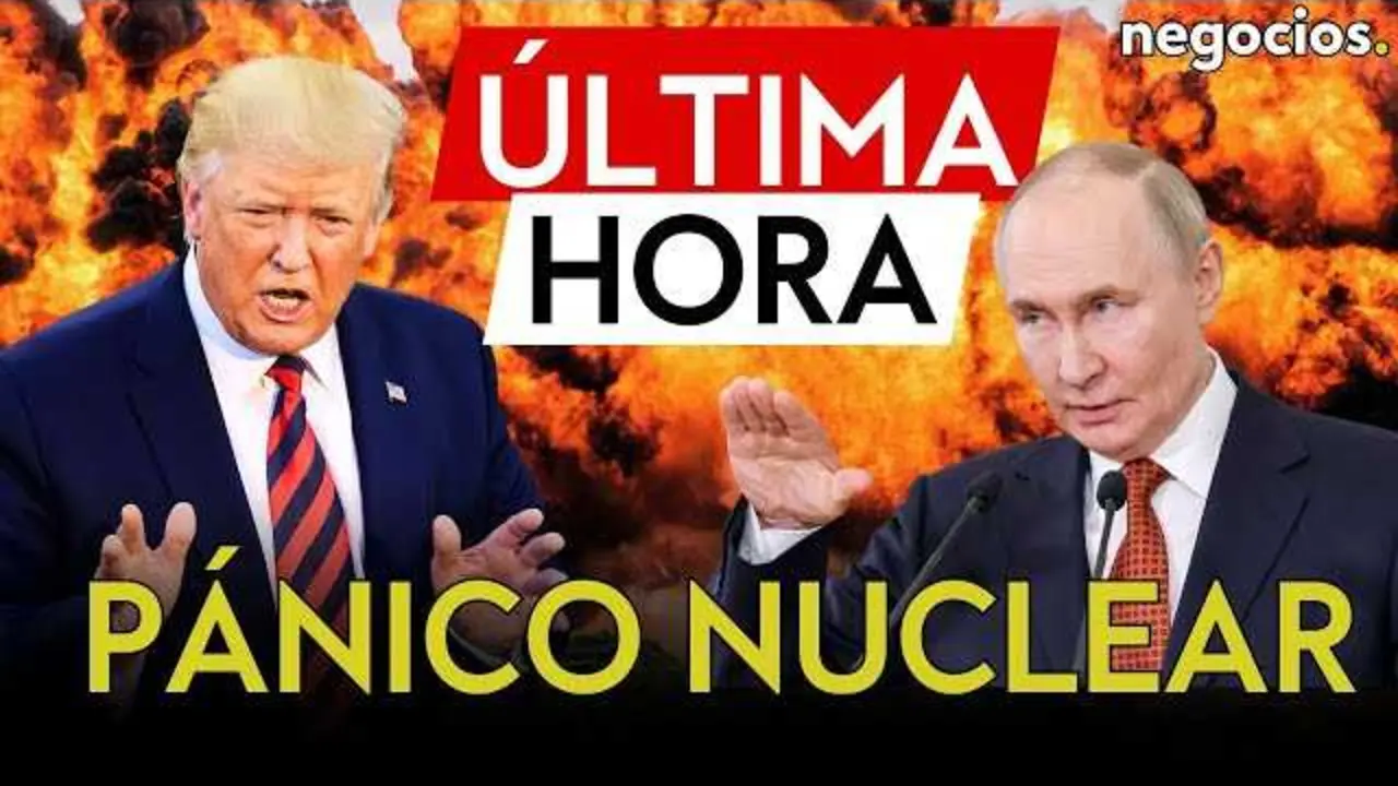 Fotografía del expresidente Donald Trump durante una conferencia de prensa, asociado al anuncio sobre pruebas nucleares.<br>                        <br>                        <br>                        <br>                      