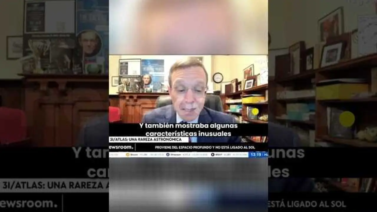 Imagen del cometa 3I/Atlas capturada para ilustrar el estudio publicado por Harvard sobre este objeto interestelar<br>                        <br>                        <br>                        <br>                      