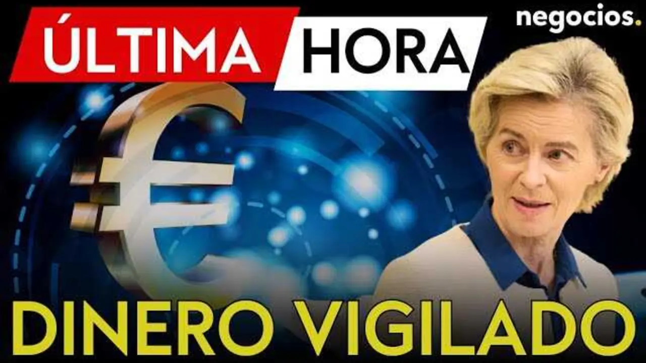 Captura de pantalla oficial del vídeo donde se anuncia la aceleración del euro digital por parte del BCE<br>                        <br>                        <br>                        <br>                      