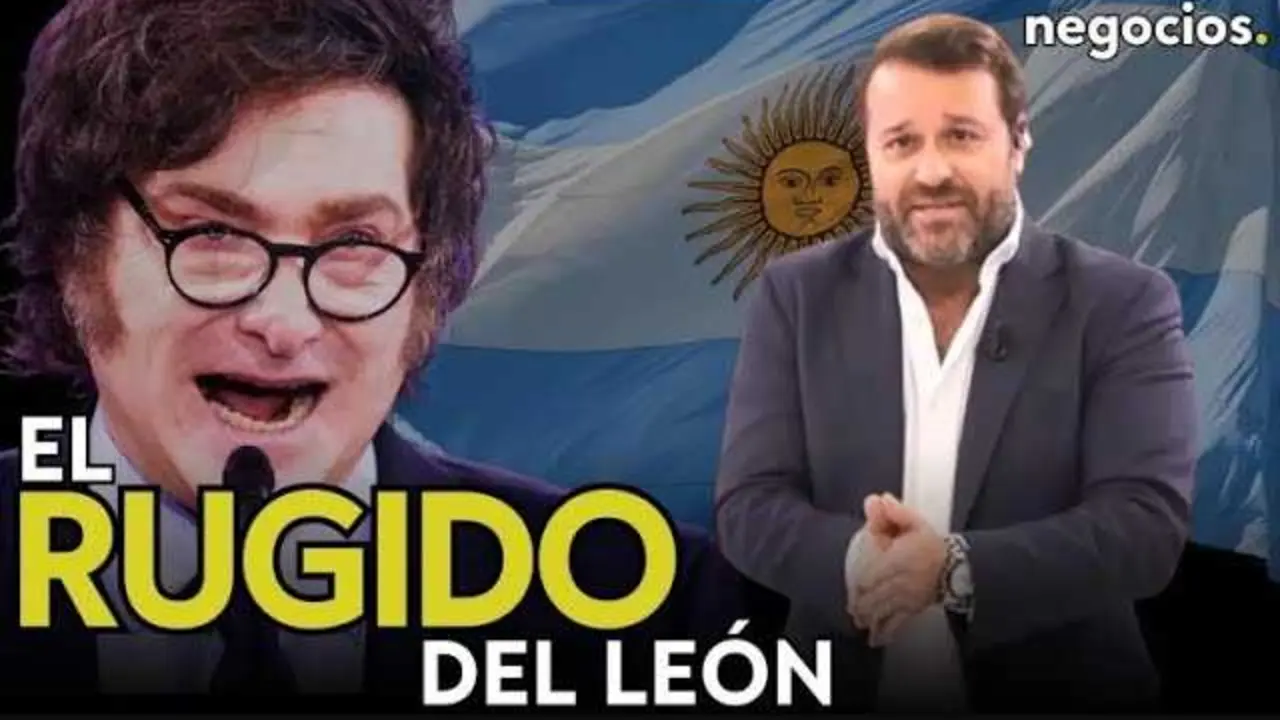Javier Milei celebrando su triunfo electoral mientras los mercados bursátiles argentinos registran un aumento significativo<br>                        <br>                        <br>                        <br>                      