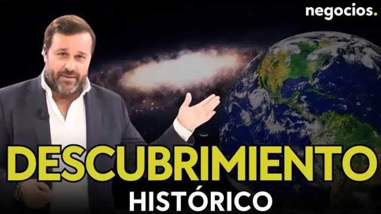 Imagen en miniatura del vídeo sobre el descubrimiento del exoplaneta GJ251C, superpuesta con representaciones artísticas del planeta y su estrella.<br>                        <br>                        <br>                        <br>                      