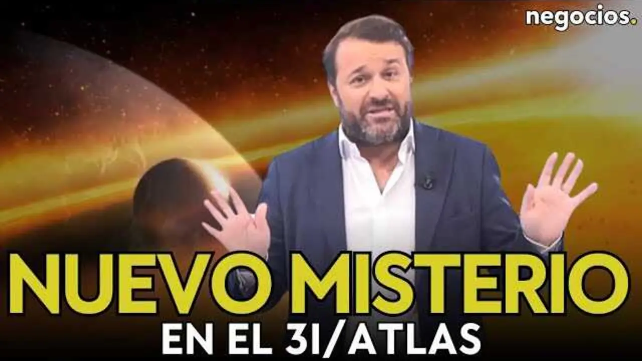 Imagen del cometa 3I/ATLAS captado en su paso cerca del Sol, mostrando un brillo azul intenso.<br>                        <br>                        <br>                        <br>                      