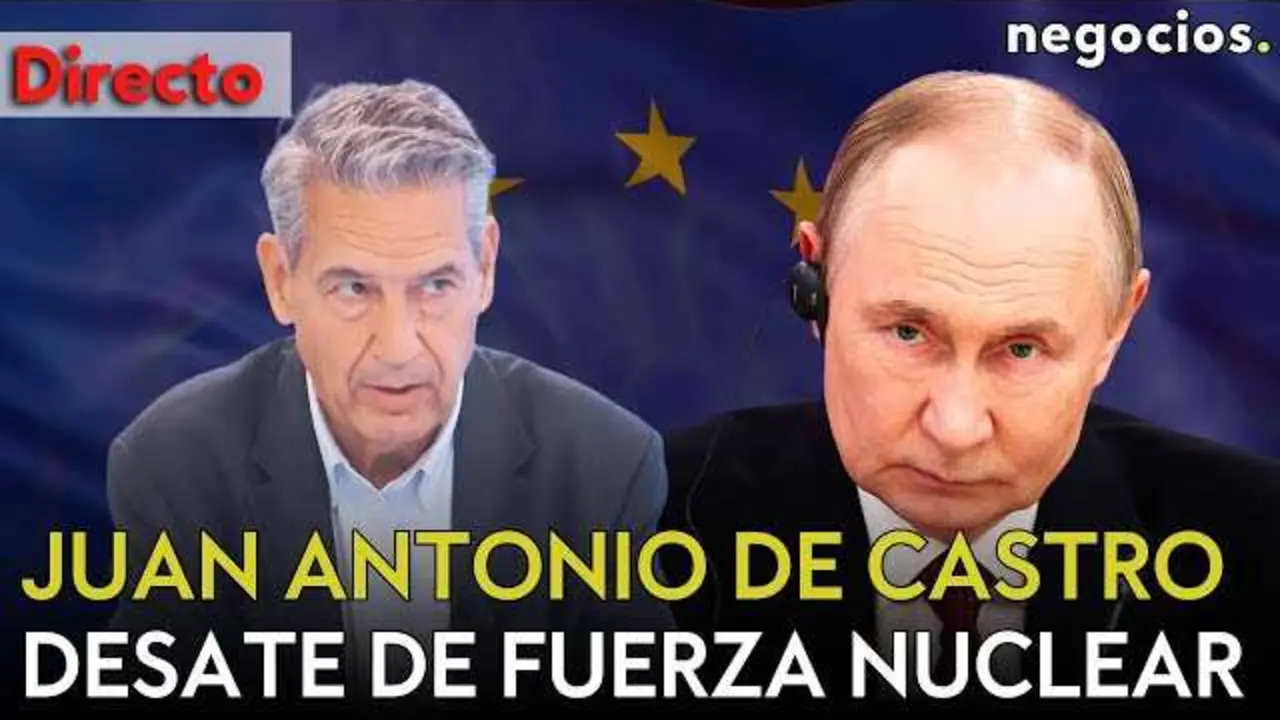 Miniatura del vídeo donde se muestra un mapa geopolítico con símbolos nucleares y banderas de Rusia, Europa y China en tensión.<br>                        <br>                        <br>                        <br>                      