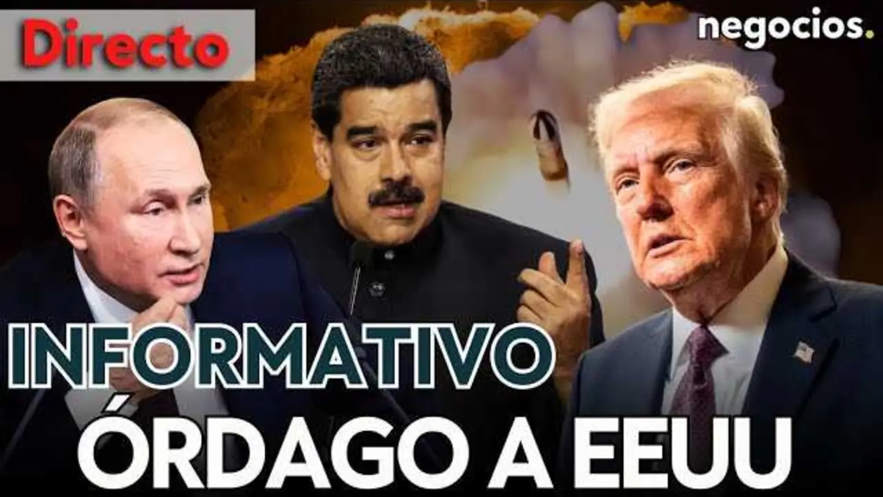 Imagen de transmisión en vivo del canal Negocios TV destacando la noticia sobre Rusia, Trump, Nueva York y China.<br>                        <br>                        <br>                        <br>                      