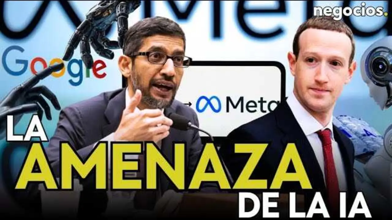 Miniatura del vídeo de Negocios TV que aborda el impacto de la inteligencia artificial en el modelo publicitario de Google y Meta<br>                        <br>                        <br>                        <br>                      