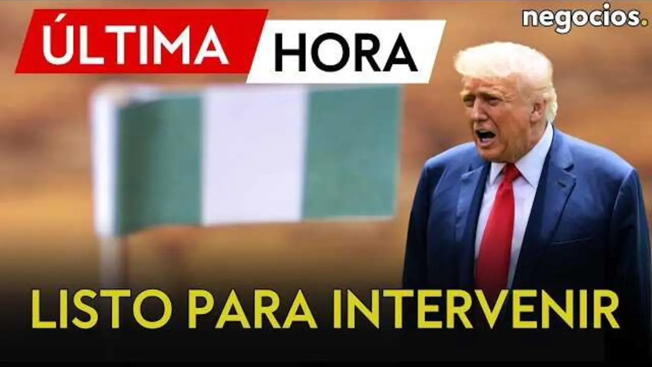 Imagen del video donde se observa la noticia sobre la alerta del expresidente Trump respecto a la situación del cristianismo en Nigeria.<br>                        <br>                        <br>                        <br>                      