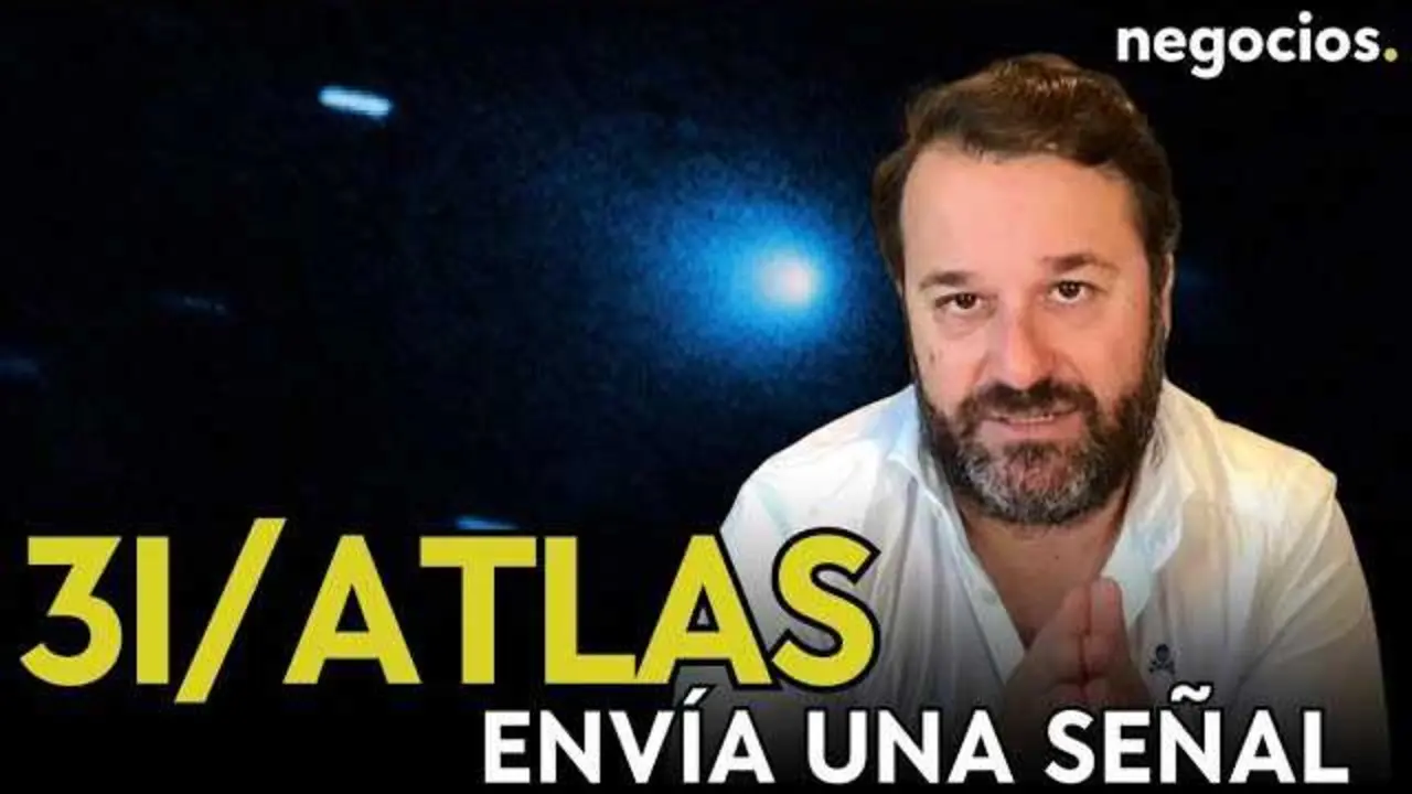 Thumbnail del vídeo donde se aborda la señal enviada por el objeto interestelar 3I/ATLAS hacia la Tierra.<br>                        <br>                        <br>                        <br>                      