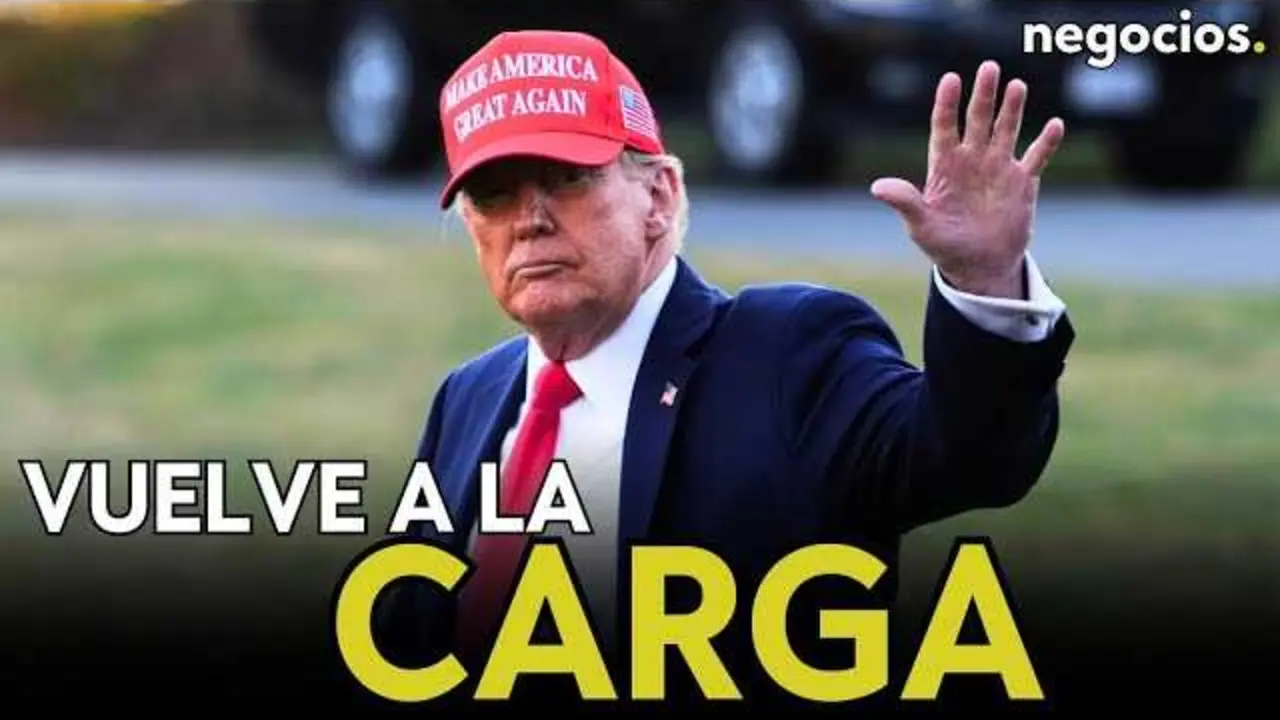 Retrato de Donald Trump en un mitin, simbolizando el resurgimiento del movimiento MAGA tras los recientes indultos.<br>                        <br>                        <br>                        <br>                      