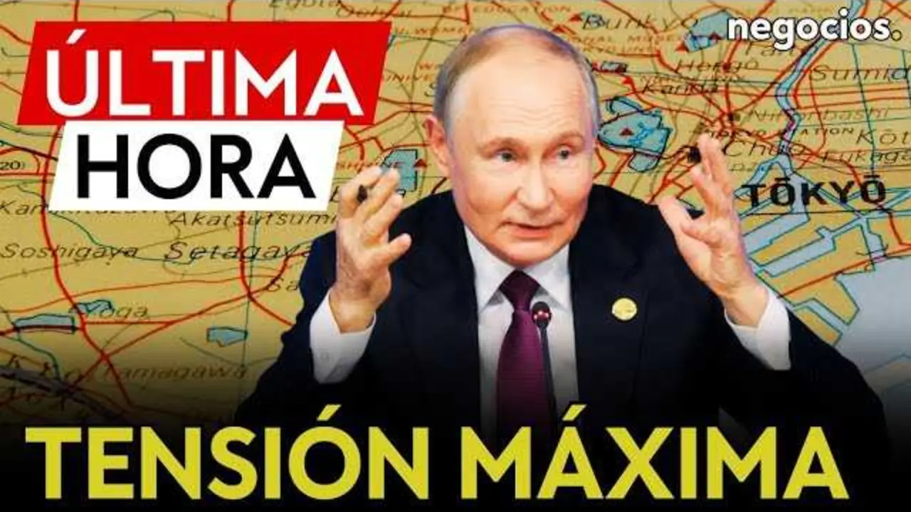 Captura del vídeo en YouTube de Negocios TV que informa sobre el veto ruso a ciudadanos japoneses tras las sanciones.<br>                        <br>                        <br>                        <br>                      