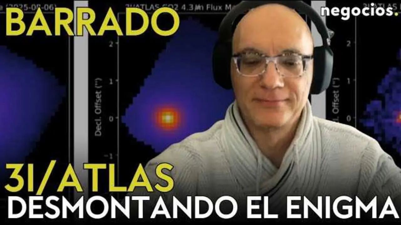Imagen del cometa 3I/ATLAS captada en su paso interestelar, mostrando su núcleo y cola característica al acercarse al sistema solar.<br>                        <br>                        <br>                        <br>                      