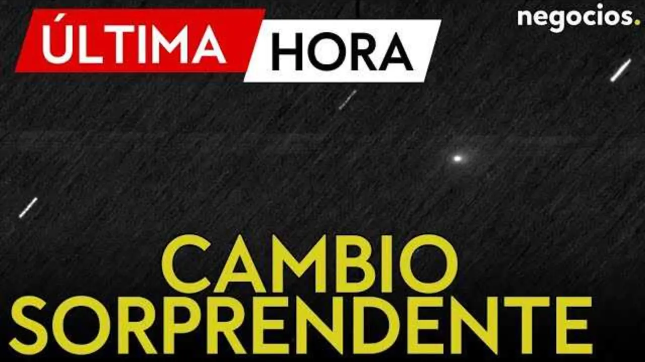 Imagen de 3I/Atlas mostrando la transformación de un punto luminoso a una cola brillante, captada entre el 10 y 11 de noviembre.<br>                        <br>                        <br>                        <br>                      