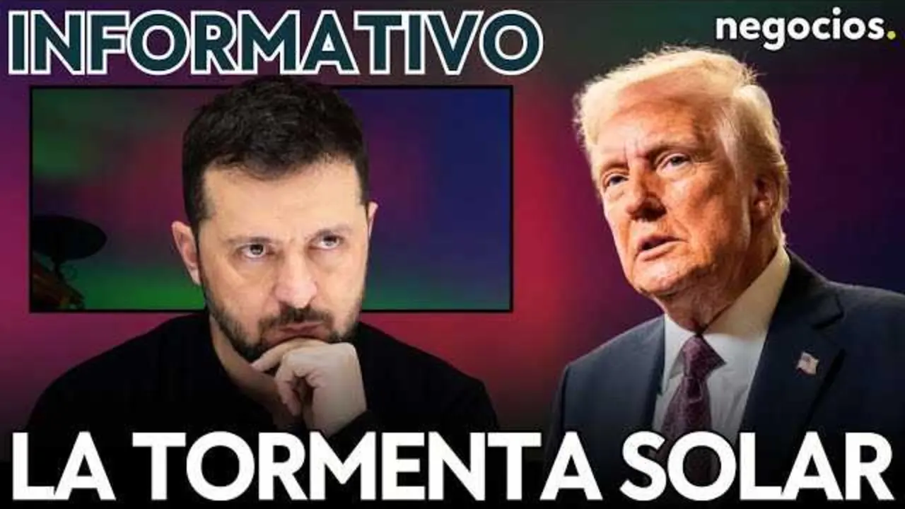 Captura en alta definición del vídeo informativo de Negocios TV donde se aborda la tormenta solar, conflictos geopolíticos y análisis económico actual.<br>                        <br>                        <br>                        <br>                      