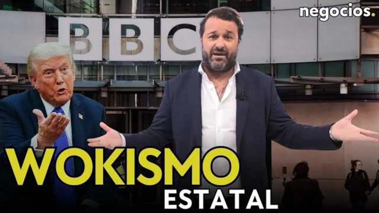 Captura del vídeo de Negocios TV donde se analiza la polémica demanda de Donald Trump contra la BBC por manipulación de su discurso.<br>                        <br>                        <br>                        <br>                      