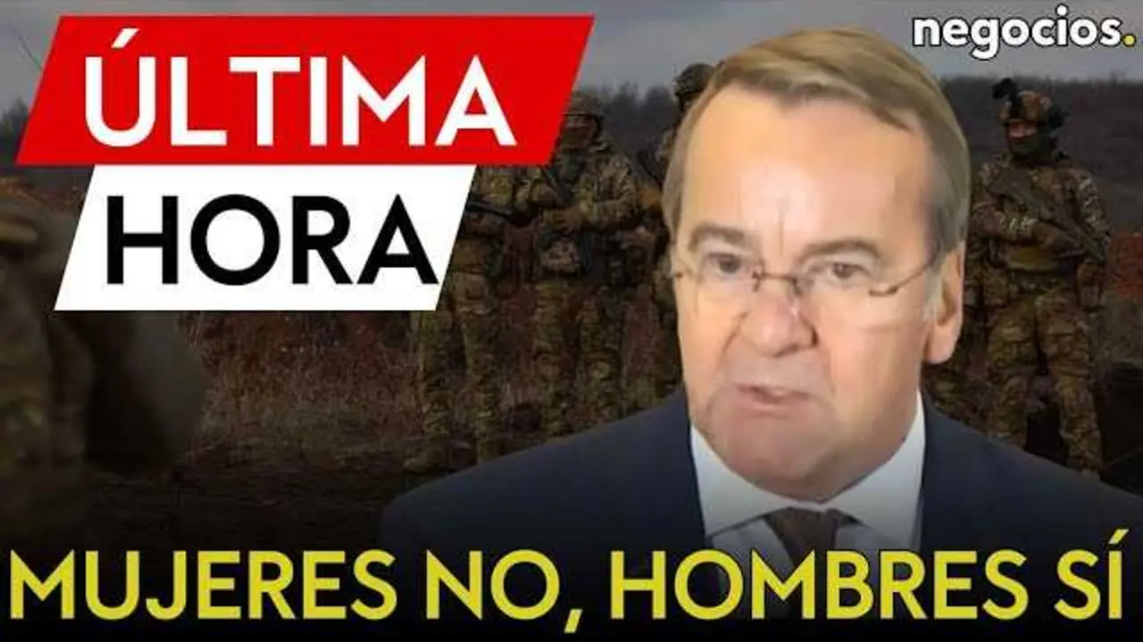 Boris Pistorius, ministro de Defensa de Alemania, en rueda de prensa anunciando el modelo renovado de servicio militar.<br>                        <br>                        <br>                        <br>                      