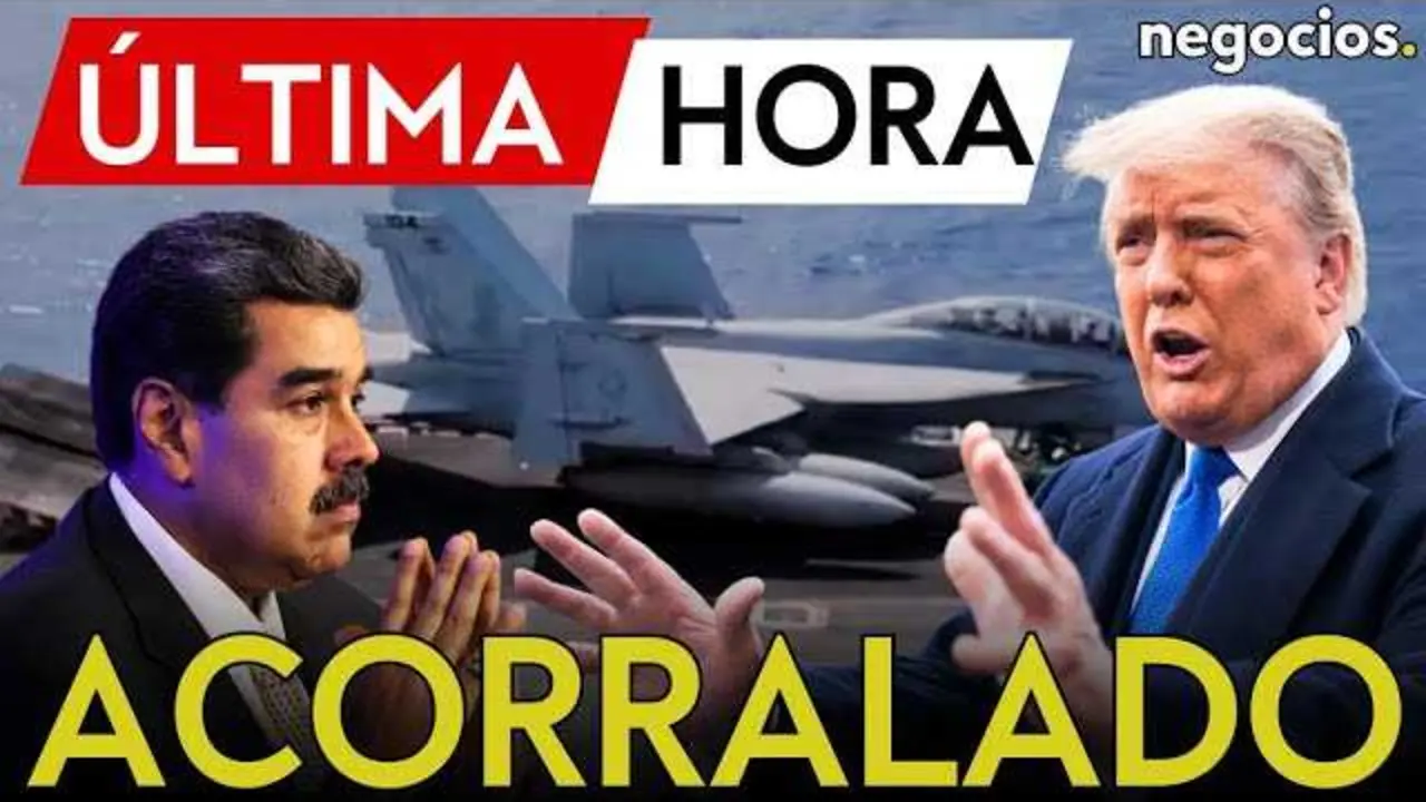 Imagen del USS Gerald R. Ford junto a aeronaves y destructores durante maniobras cerca de Venezuela.<br>                        <br>                        <br>                        <br>                      