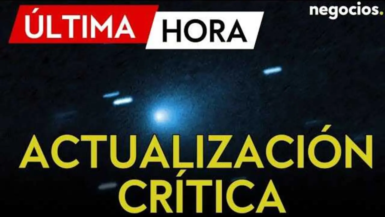 Imagen del cometa 3I/ATLAS captada en la actualización crítica de la ESA combinando datos desde Marte y la Tierra.<br>                        <br>                        <br>                        <br>                      