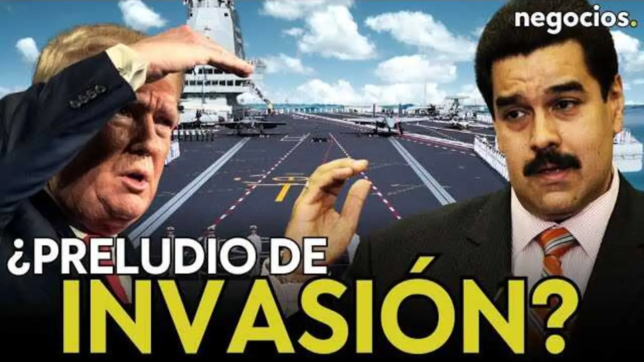 Imagen del portaaviones USS Gerald Ford navegando, símbolo del poder naval estadounidense en el Caribe.<br>                        <br>                        <br>                        <br>                      