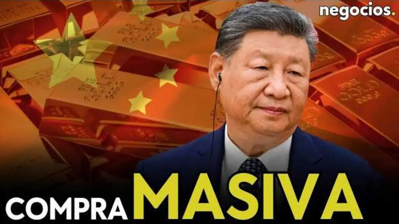 Gráfico ilustrativo del incremento histórico en el precio del oro tras las compras masivas del Banco Central chino.<br>                        <br>                        <br>                        <br>                      