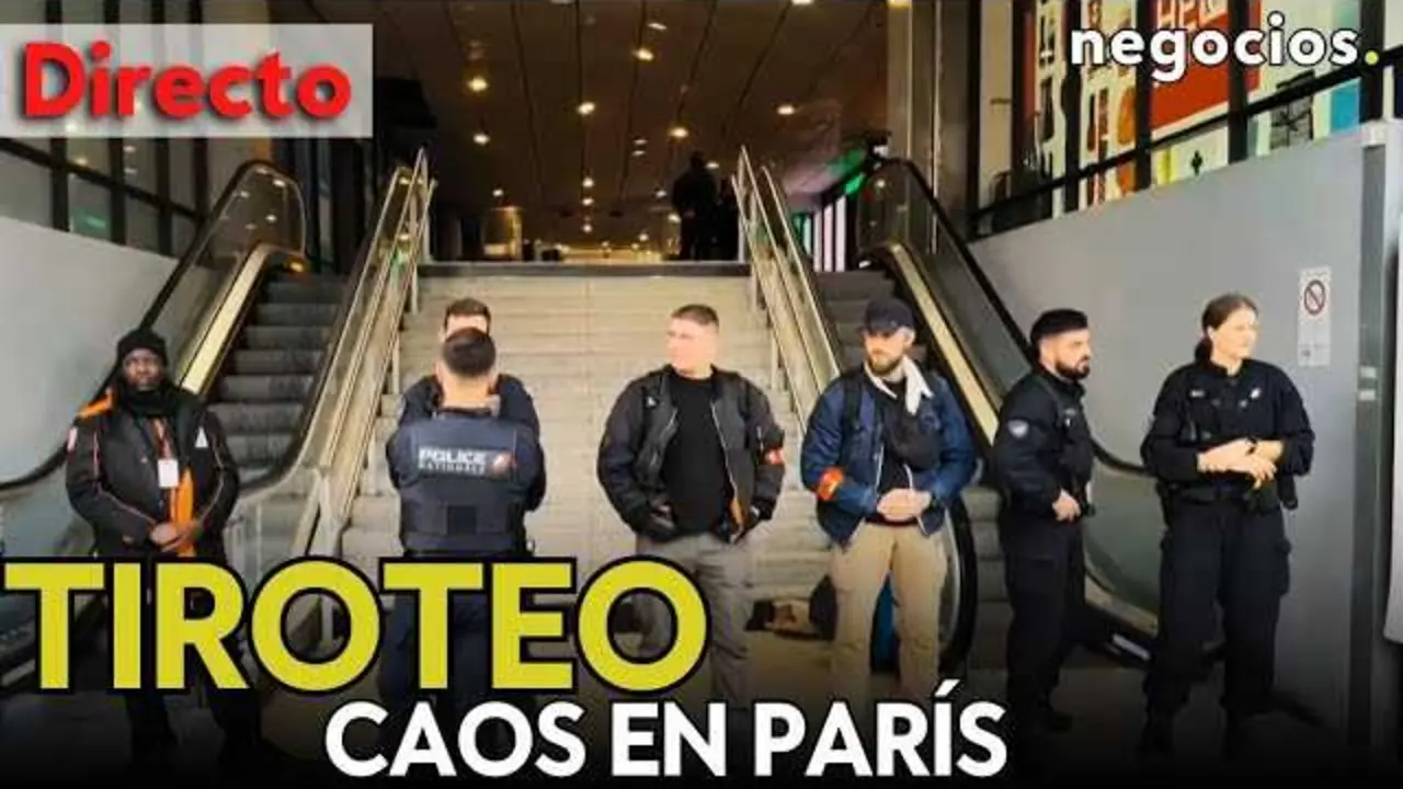 Vista exterior de la estación Gare Montparnasse en París, escenario del reciente tiroteo que alteró la calma en el distrito 15.<br>                        <br>                        <br>                        <br>                      