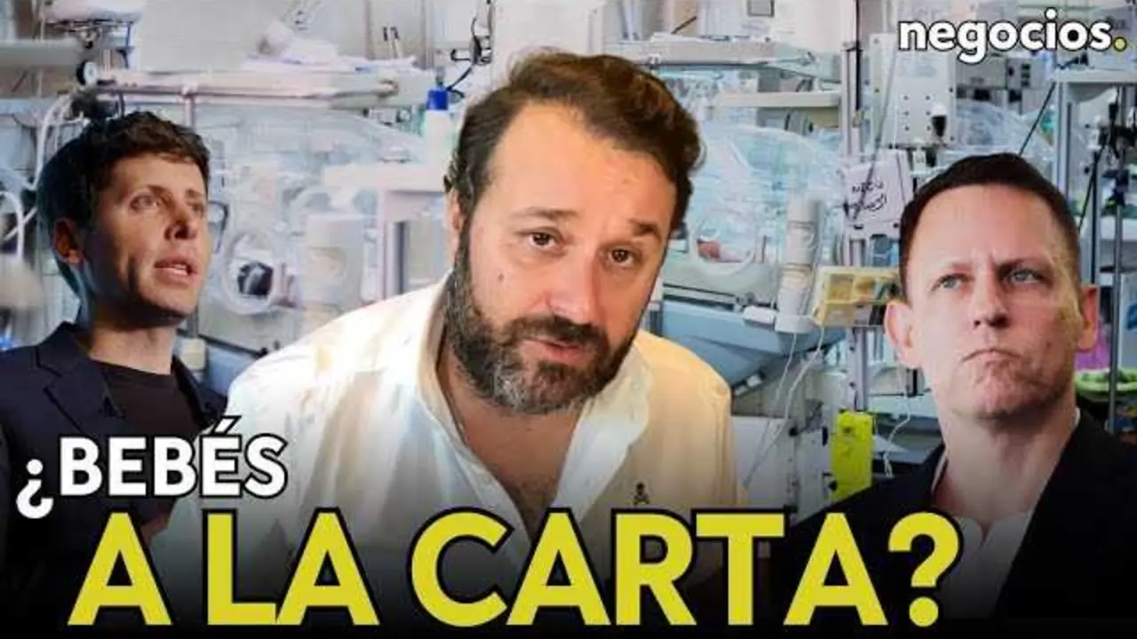 Fotograma del vídeo que muestra el logotipo de Negocios TV con gráficos alusivos a la edición genética y Silicon Valley.<br>                        <br>                        <br>                        <br>                      