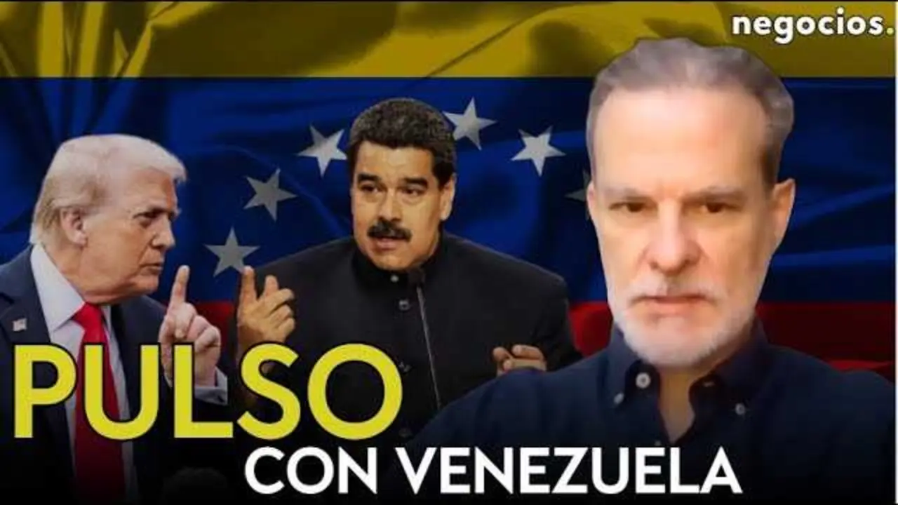 Fotografía oficial de la entrevista en Negocios TV con Eduardo Irastorza, destacando el análisis geopolítico y la presencia militar estadounidense frente a Venezuela.<br>                        <br>                        <br>                        <br>                      