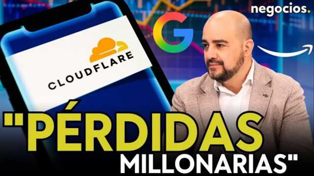 Vista previa del vídeo de Negocios TV que analiza el fallo técnico masivo de Cloudflare y su impacto en internet.<br>                        <br>                        <br>                        <br>                      