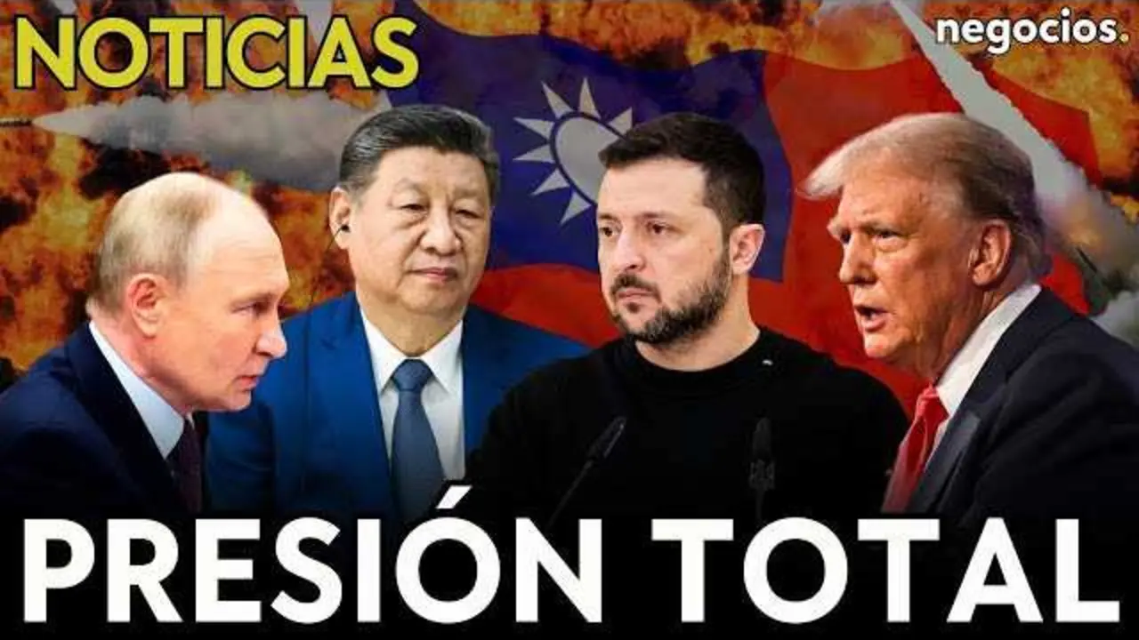 Imagen representativa del video con titulares sobre las tensiones geopolíticas y económicas recientes en China, Ucrania y Argentina.<br>                        <br>                        <br>                        <br>                      
