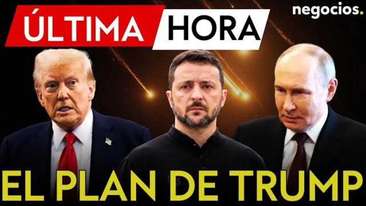 Thumbnail del vídeo que muestra un gráfico con los líderes internacionales involucrados y los temas principales del plan de paz para Ucrania.<br>                        <br>                        <br>                        <br>                      