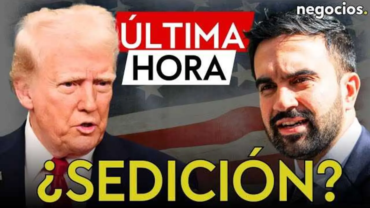 Donald Trump durante un discurso, en un contexto de alta tensión política en Estados Unidos<br>                        <br>                        <br>                        <br>                      