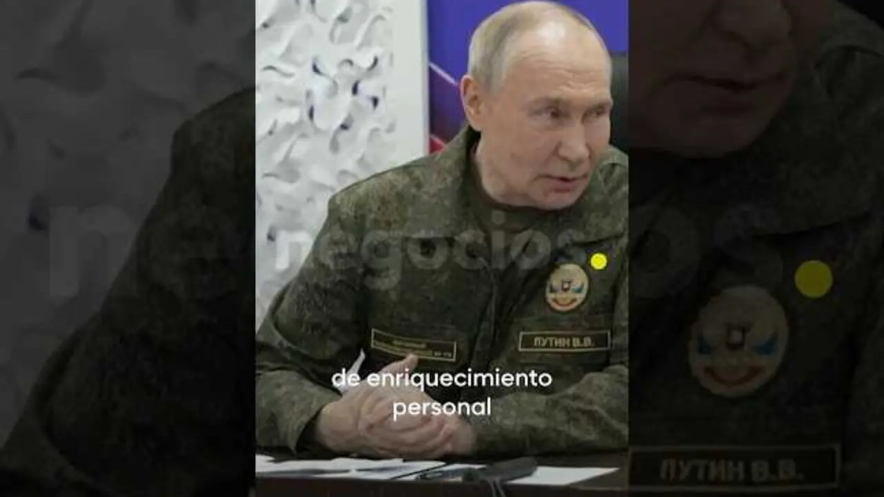 Thumbnail del video donde Putin denuncia a los líderes ucranianos como 'tronos de oro' en medio del conflicto bélico.<br>                        <br>                        <br>                        <br>                      