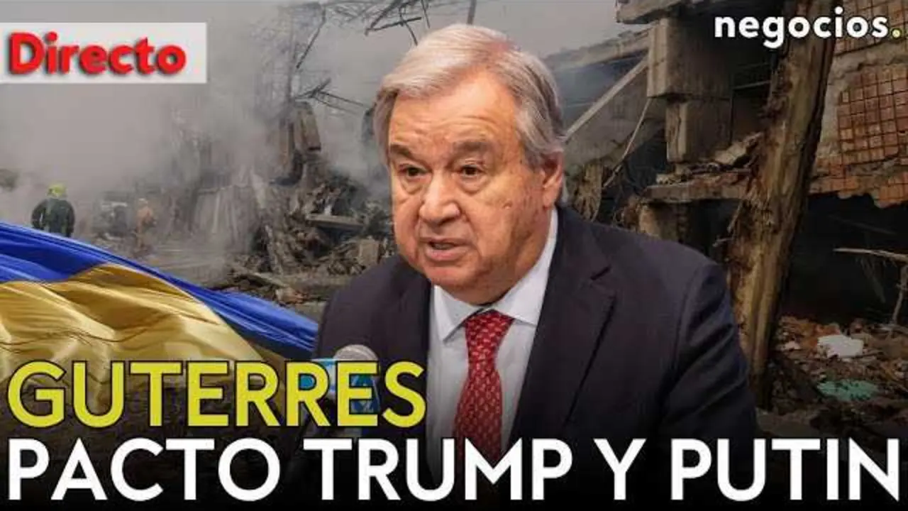 António Guterres durante la conferencia de prensa previa a la cumbre del G20 en Johannesburgo, Sudáfrica<br>                        <br>                        <br>                        <br>                      