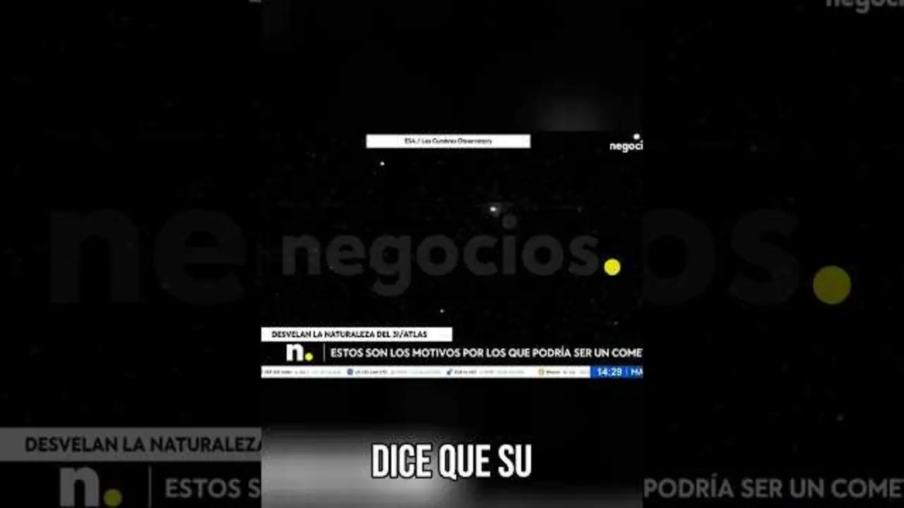 Imagen del objeto 3I/Atlas captado en las observaciones astronómicas, mostrando su posición interestelar.<br>                        <br>                        <br>                        <br>                      