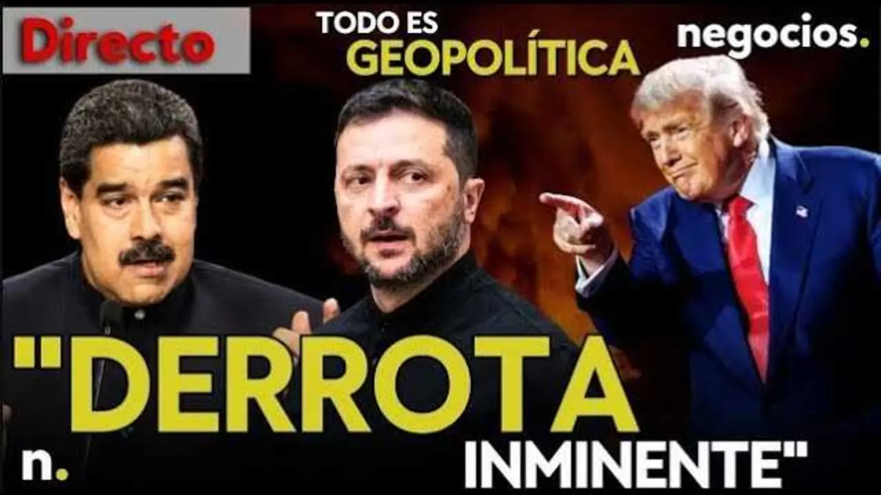 Miniatura del vídeo con momentos claves: mapas de conflicto, líderes políticos y símbolos militares que resumen la compleja situación geopolítica actual.<br>                        <br>                        <br>                        <br>                      