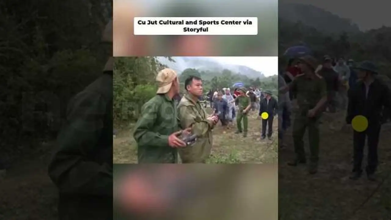 Captura del dron en vuelo durante el rescate en las inundaciones de Vietnam.<br>                        <br>                        <br>                        <br>                      