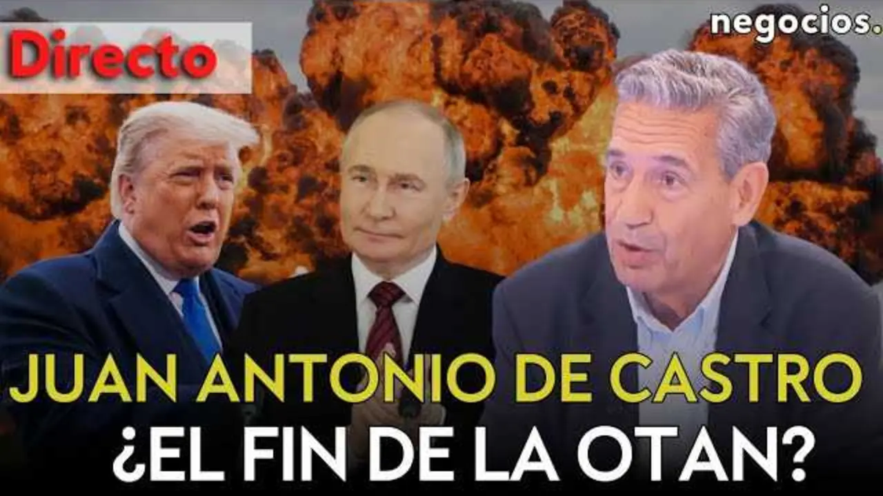 Juan Antonio de Castro analizando en directo las tensiones geopolíticas entre Rusia, Ucrania, Irán y la OTAN en Negocios TV.<br>                        <br>                        <br>                        <br>                      