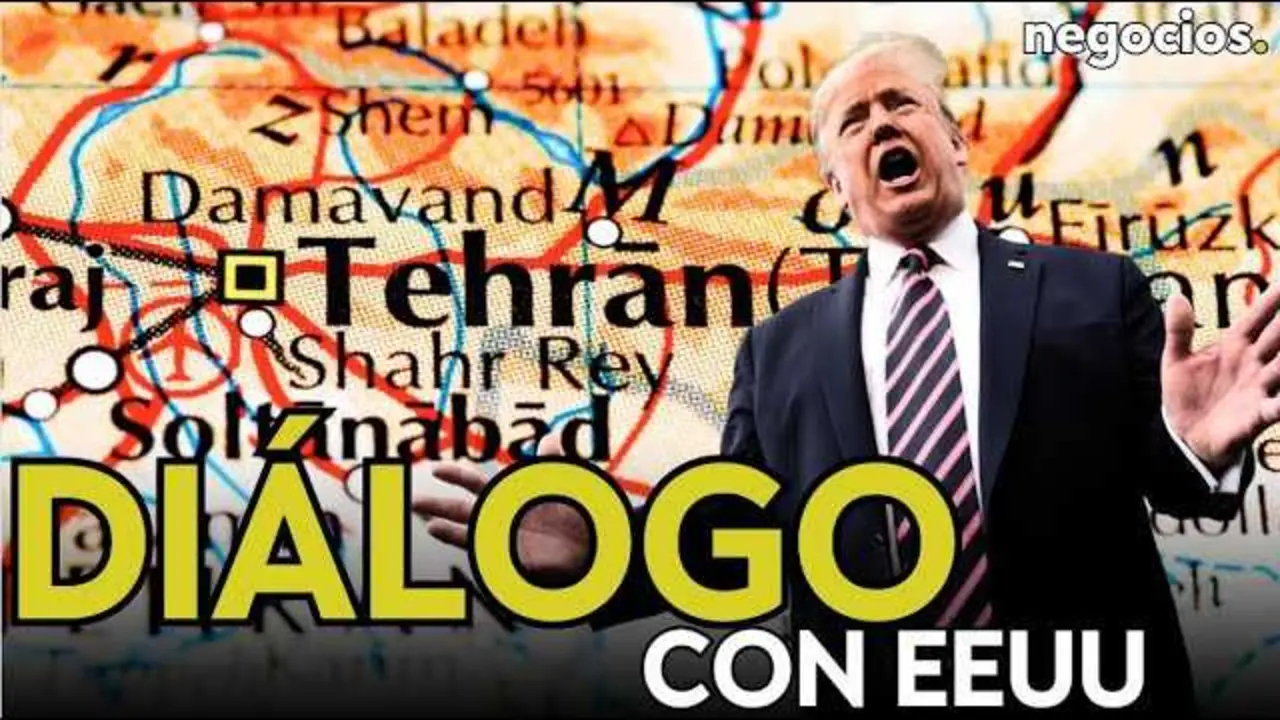 Imagen fija del vídeo que muestra el skyline de Teherán con la bandera iraní ondeando, simbolizando la coyuntura crítica que atraviesa el país.<br>                        <br>                        <br>                        <br>                      