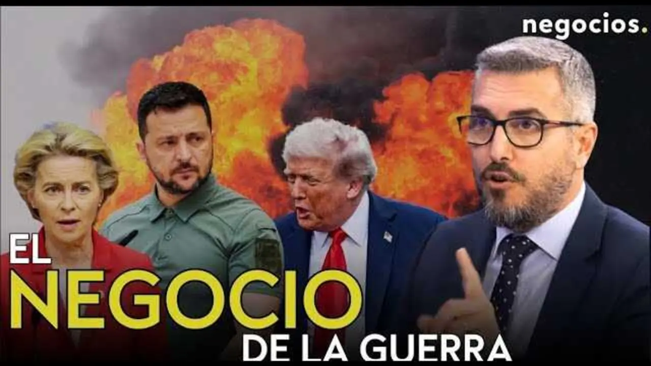 Captura de pantalla del vídeo con Lorenzo Ramírez en entrevista para Negocios TV, analizando cuestiones geopolíticas y económicas actuales.<br>                        <br>                        <br>                        <br>                      