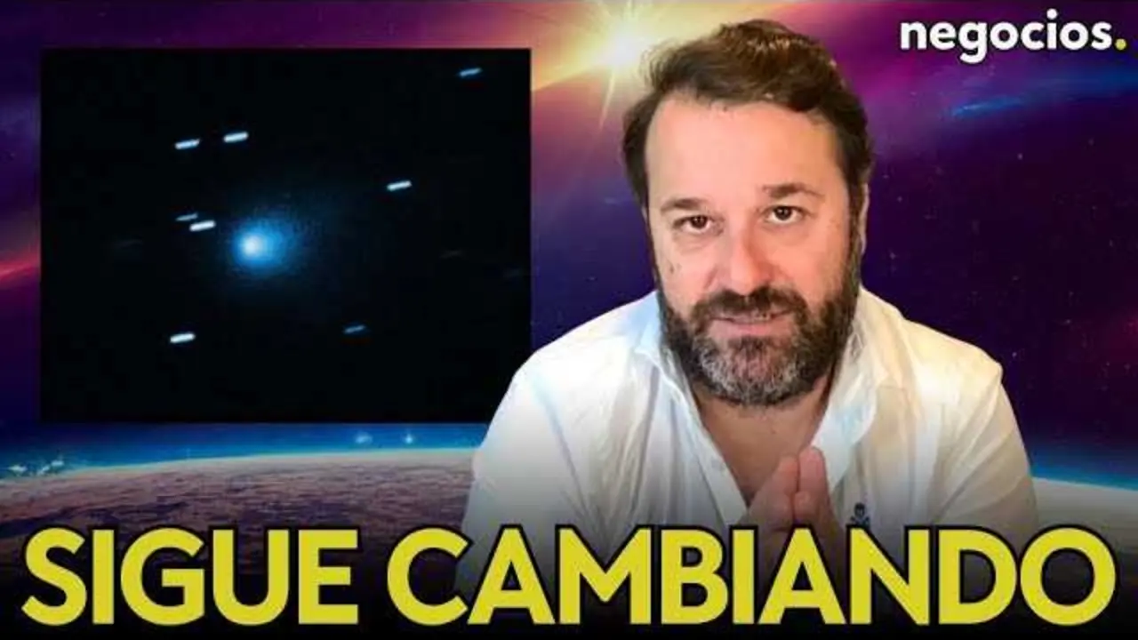 Imagen del cometa 3I/ATLAS capturado en el sistema ATLAS, mostrando su brillo variable y trayectoria inusual.<br>                        <br>                        <br>                        <br>                      